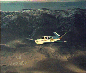 Photo of N9410Y and the mountains